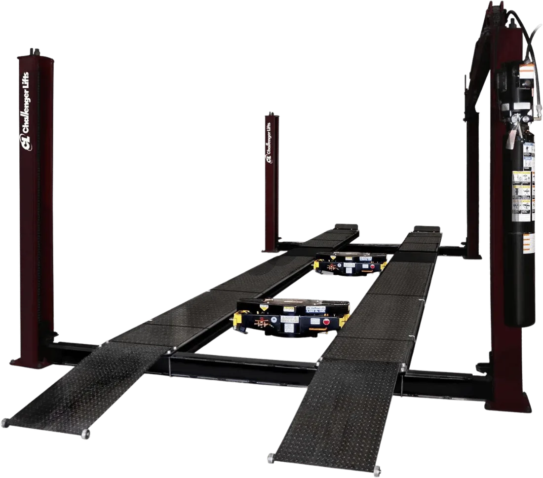 Challenger 44018 — 18,000 lb Heavy-Duty Four-Post General Service / Alignment Lift