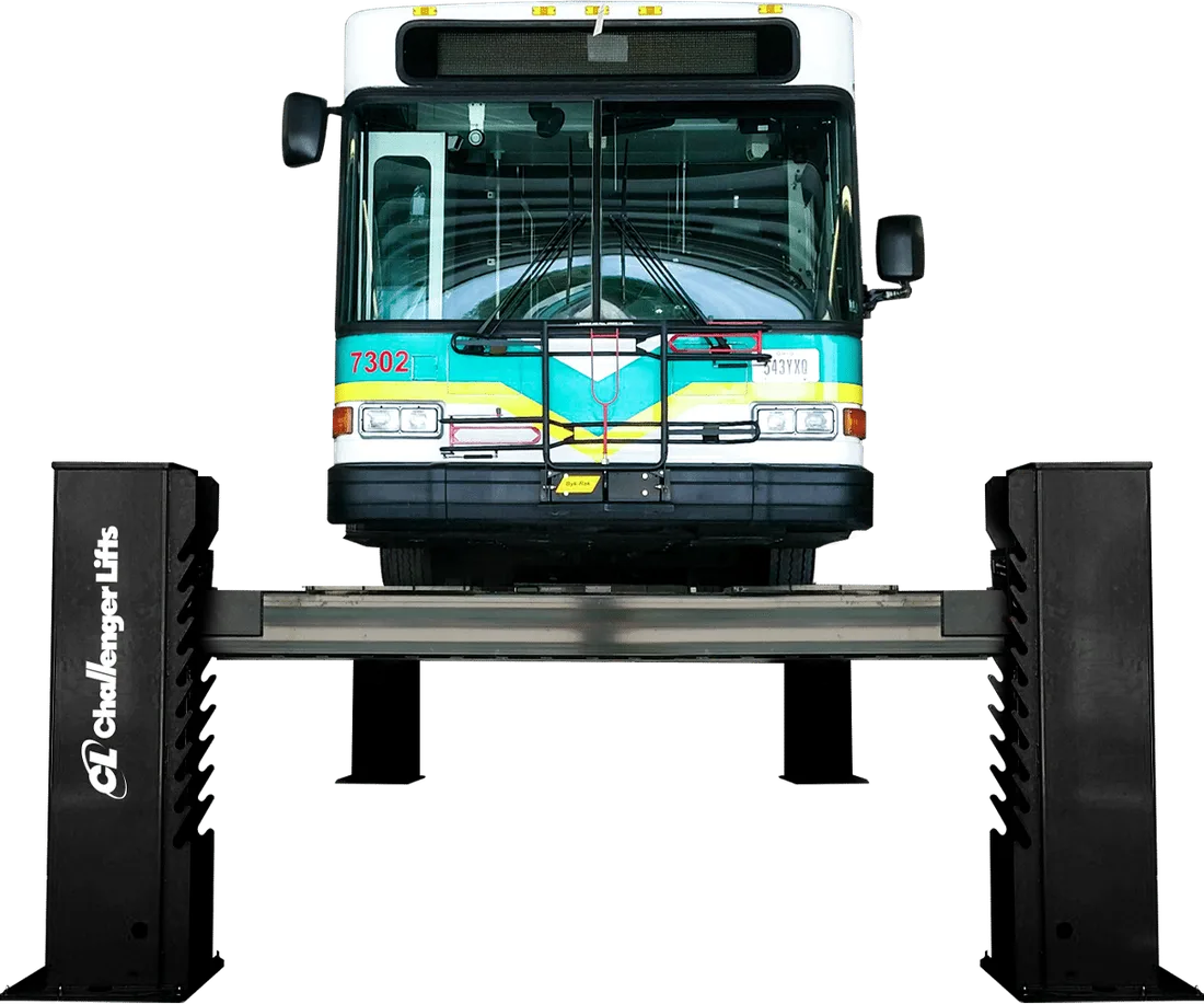 Challenger 44030 – 44060 Series — 30,000 to 60,000 lb Heavy-Duty Four-Post Truck Lifts