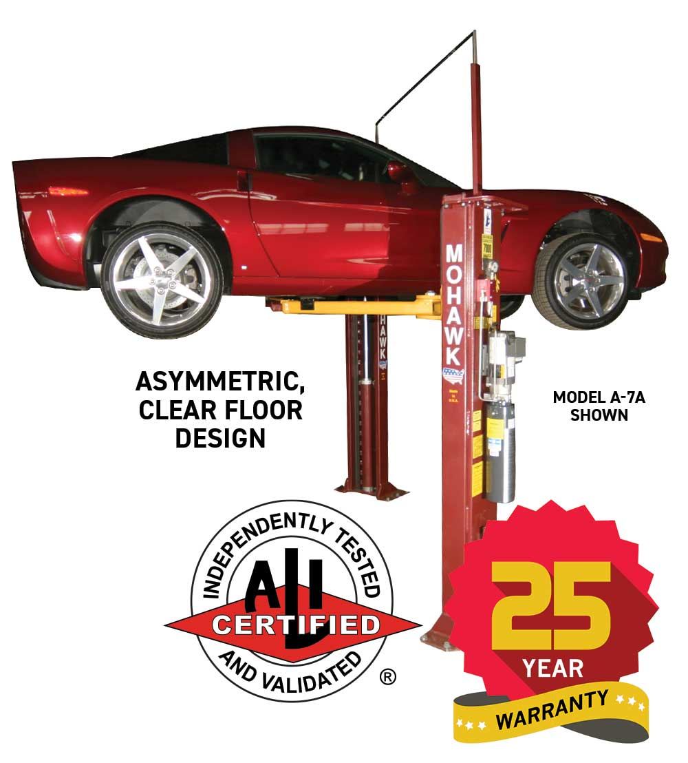 Mohawk A-7 — 7,000 lb Two-Post Lift
