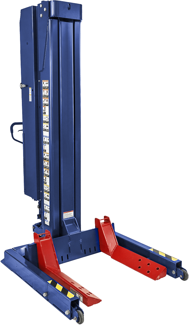 Challenger CLHM-125-XF — 12,500 lb per Column Extended-Fork Mobile Column Lift