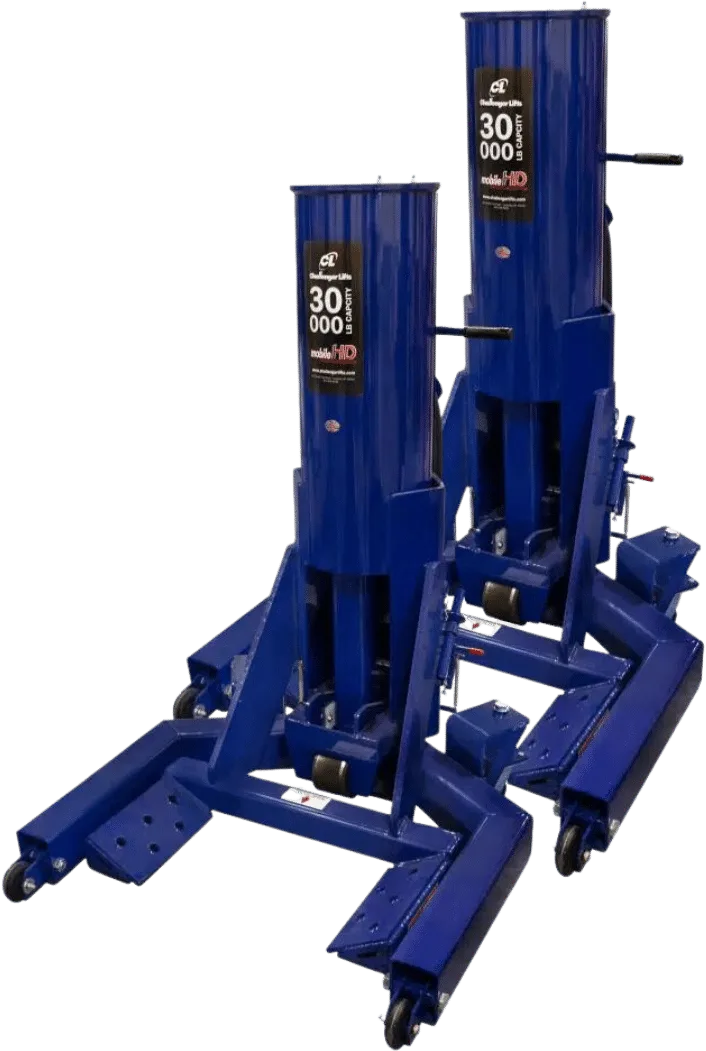 Challenger CLHM-MR Series — 20,000–40,000 lb Heavy-Duty Wheel Lift System