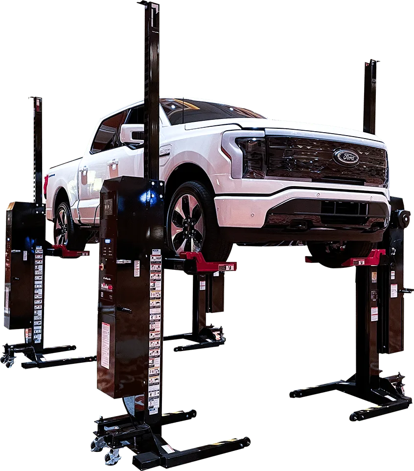 Challenger CLMM-5000 — 5,000 lb Medium-Duty Wireless Mobile Column Lift