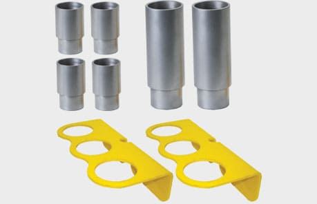 EELS540A stack adapters in organizer rack
