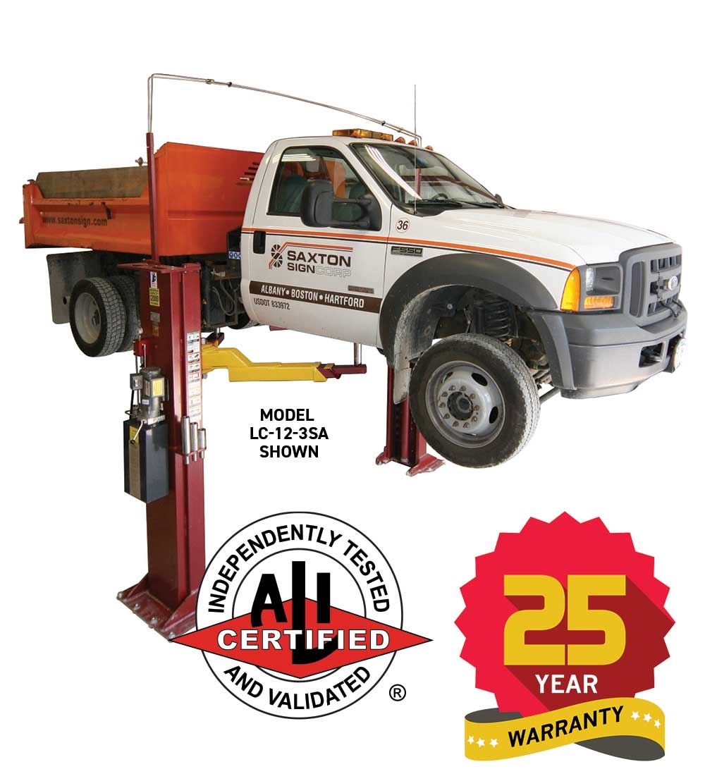 Mohawk LC-12 — 12,000 lb Low-Ceiling Two-Post Lift